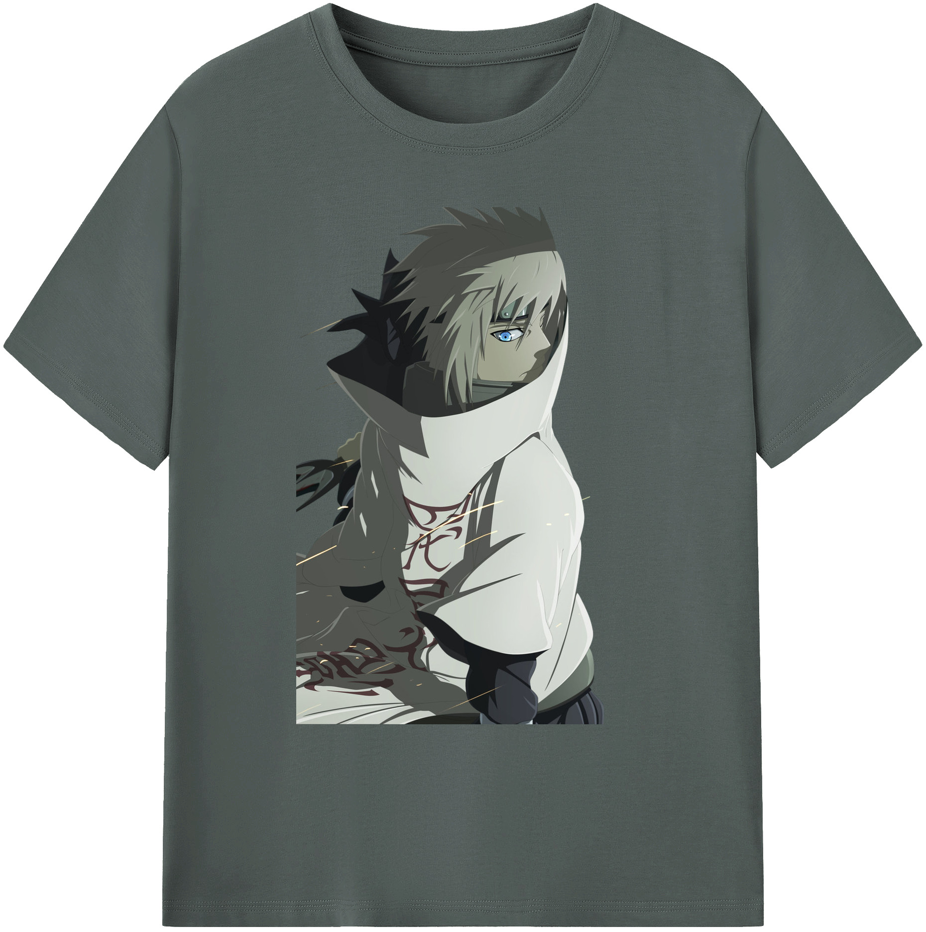 （画像用） NARUTO -ナルト- 波風 ミナト Namikaze Minato 綿100％ メンズ半袖Tシャツ｜肌触りやわらか＆通気性